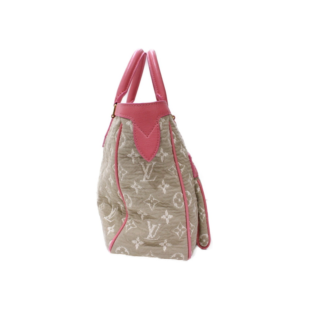Louis Vuitton Sabia Cabas canvas leather handbag Beige Tan pink bag - Picture 3 of 7